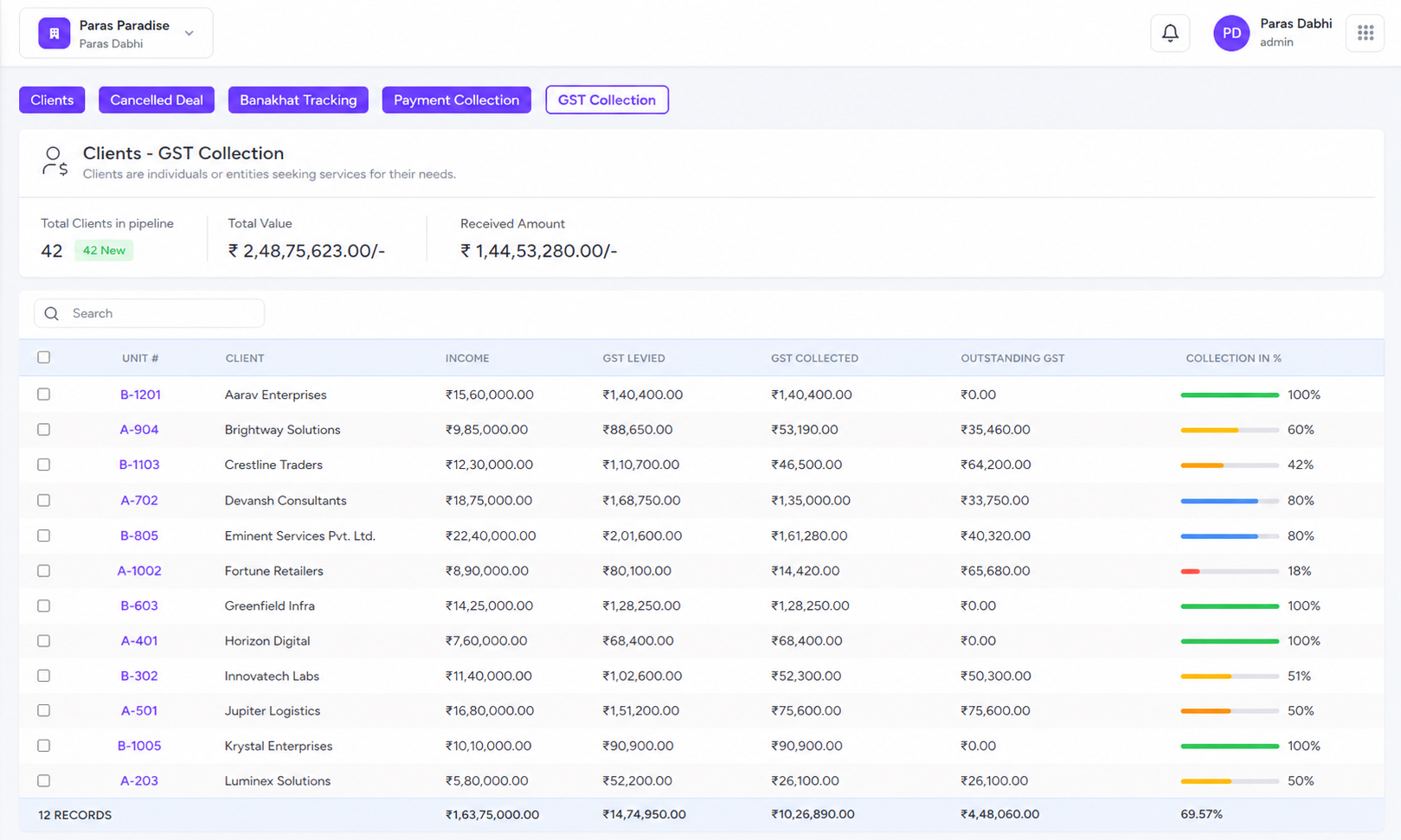Client Management Screenshot 5