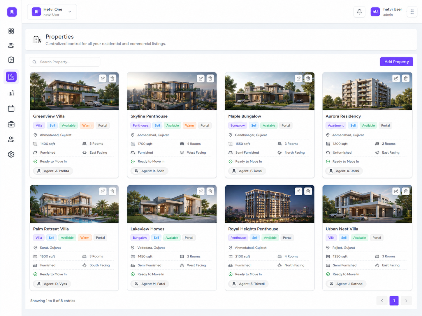 Property Listings Screenshot 1